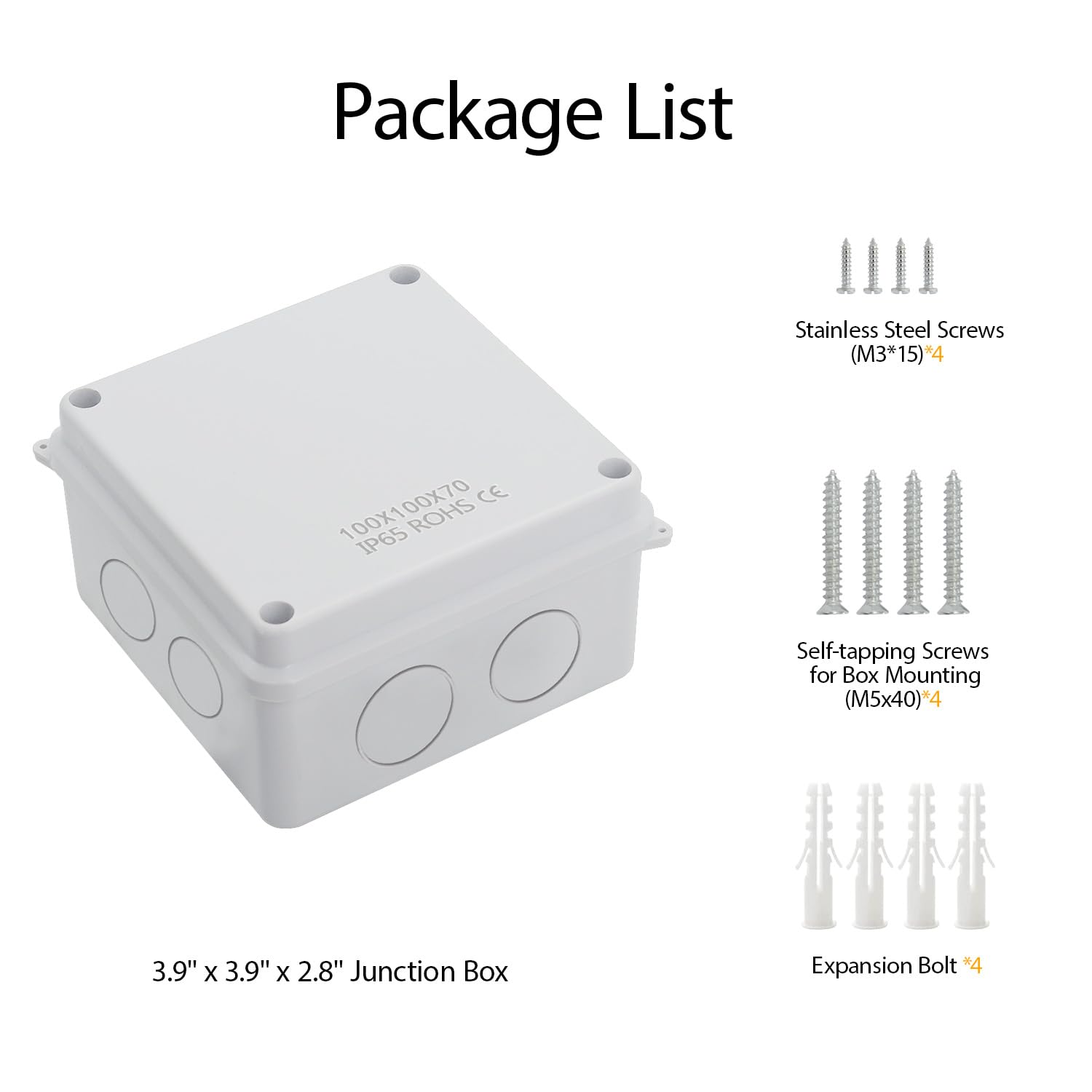 Waterproof Electrical Junction Box - IP65 Dustproof -9