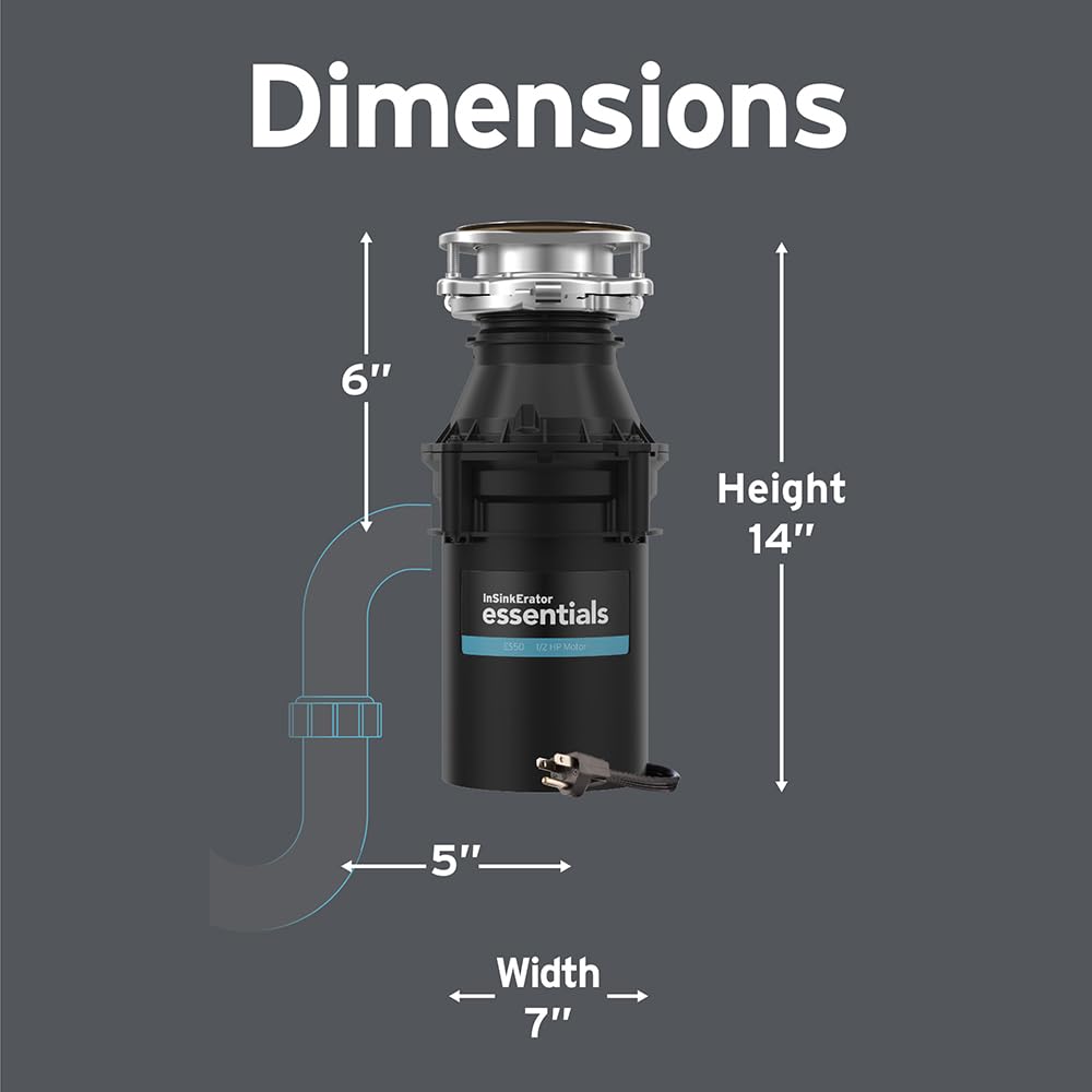 InSinkErator ES50 Garbage Disposal - Cord Included -3 InSinkErator ES50 Garbage Disposal - Cord Included -3