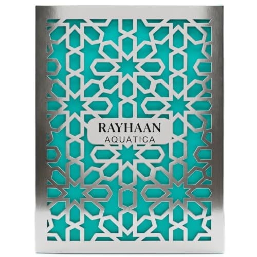 Image of RAYHAAN Aquatica - Fresh, Marine, Citrus, Clean - Eau de Parfum Spray Long-Lasting Fragrance for Men, 3.4 Ounce / 100 ml