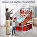 2-Player Arcade Basketball Game Set,Upgraded Indoor Hoop with LED Light Electronic Scoreboard 4 Balls,Carnival Games Sports Toys Kids 3-12 for Home Party Backyard Outdoor Boys Girls Toddlers Gifts