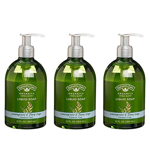 Nature's Gate Organics Liquid Hand Soap, Tea Tree & Blue Cypress, 12 Ounce (Pack of 3)