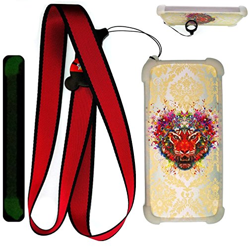 Funda para Zte Blade A6 Lite Funda Silicone Border + Placa Dura de la PC Stand Carcasa Case Cover La Noche Brilla HT