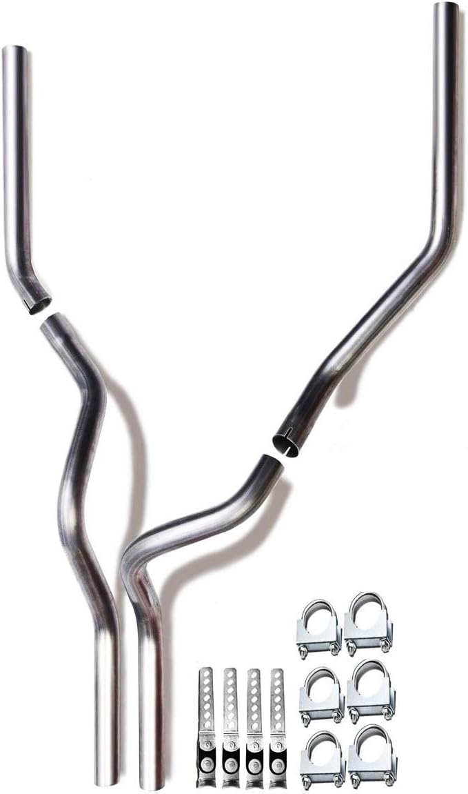 Dual 2.5" Exhaust Pipes Kit Fits 20042008 Ford F150 Pick