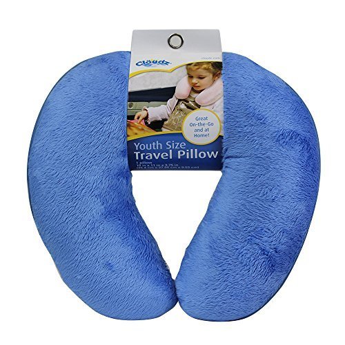 Cloudz Kids Dual Comfort Microbead Travel Neck Pillow - Blue