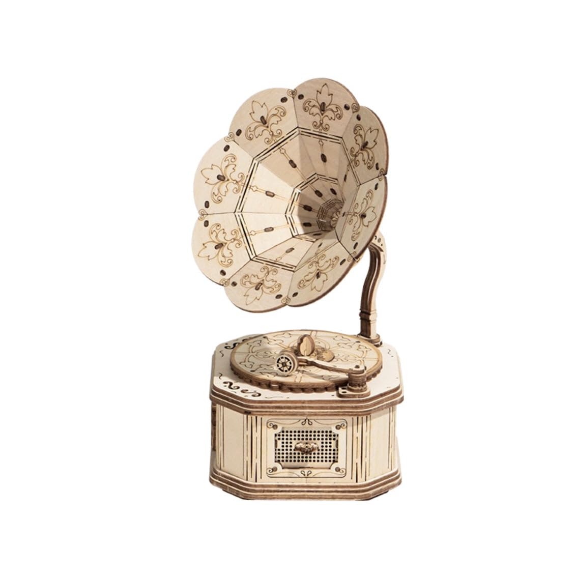 Gramophone - Puzzle 3D Meccanico In Legno Rolife-image