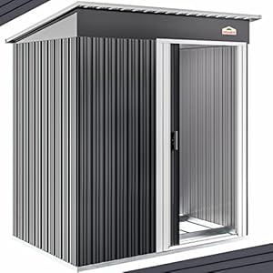 Gardebruk M Tuinhuis 181x162x86cm schuifdeur – metaal – antraciet – tuinschuur