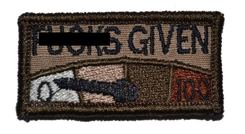 Zero Fs Given Meter 1x2 Patch - Coyote Brown