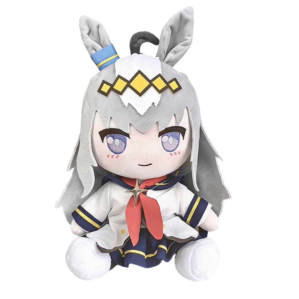 Xinchangda Oguri Cap Plush Figure Pillows Anime Sitting Characte Oguri Cap Soft Stuffed Cushion Sofa Car Home Bedding Decorations Ornament Gift 30CM