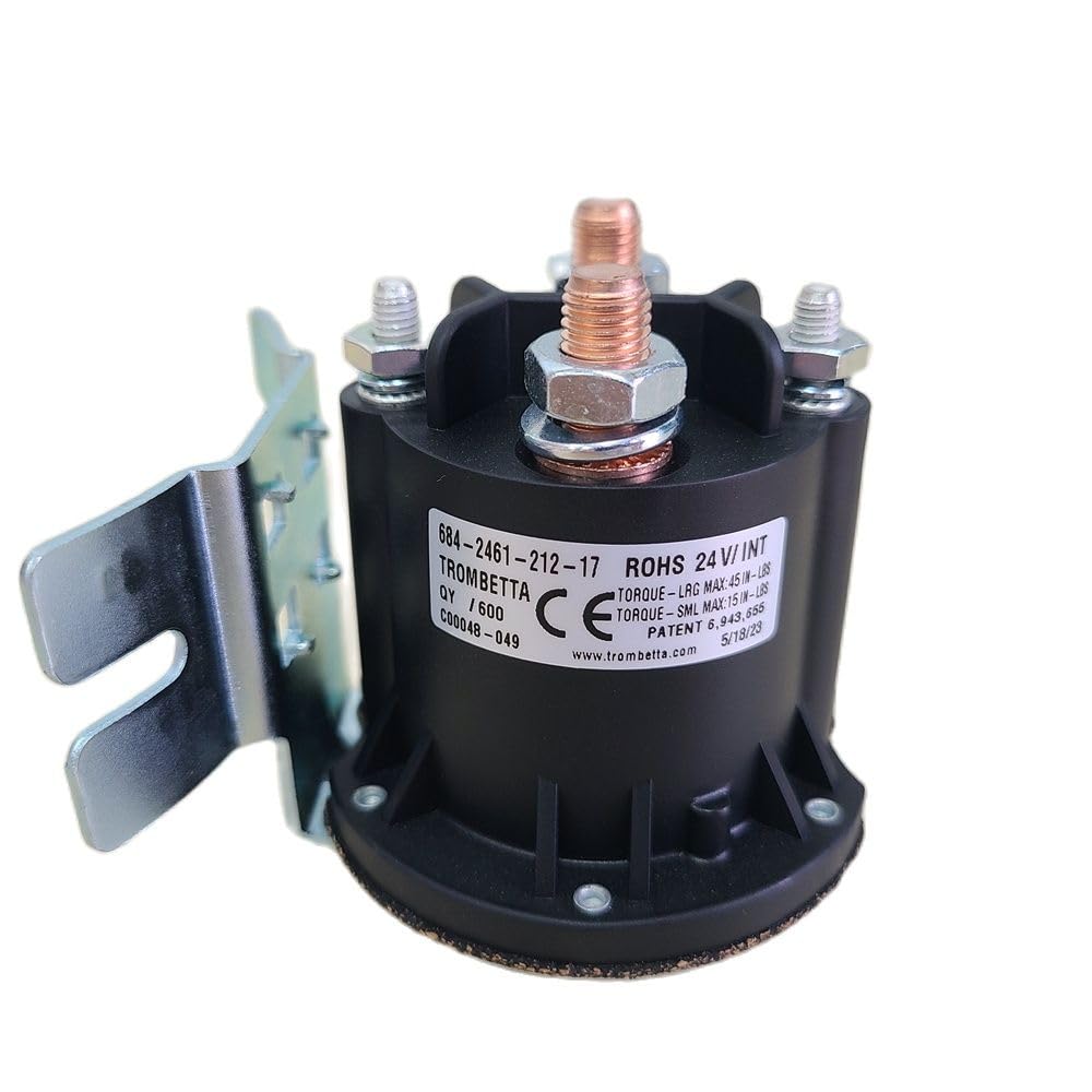 12V 24V Pump Contactor Trombetta 684-1261-212-17 684-2461-212-17 Lift Solenoid Relay 12 24 Volt for Pallet Truck Caravan Electric Pallet Truck Stacker Cart Scissor Lift Aerial Platform (DC24V Coil)