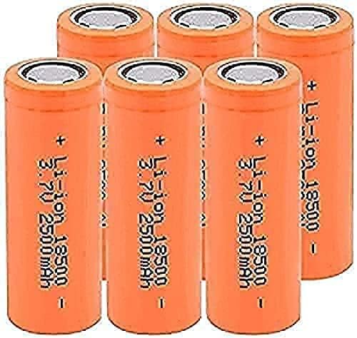 HIDZ 18500 3.7 V 2500 MAh Batería De Litio Recargable para Juguetes, Linterna, Faro, Lámpara LED, Banco De Energía, Fuente De Alimentación Móvil, 6