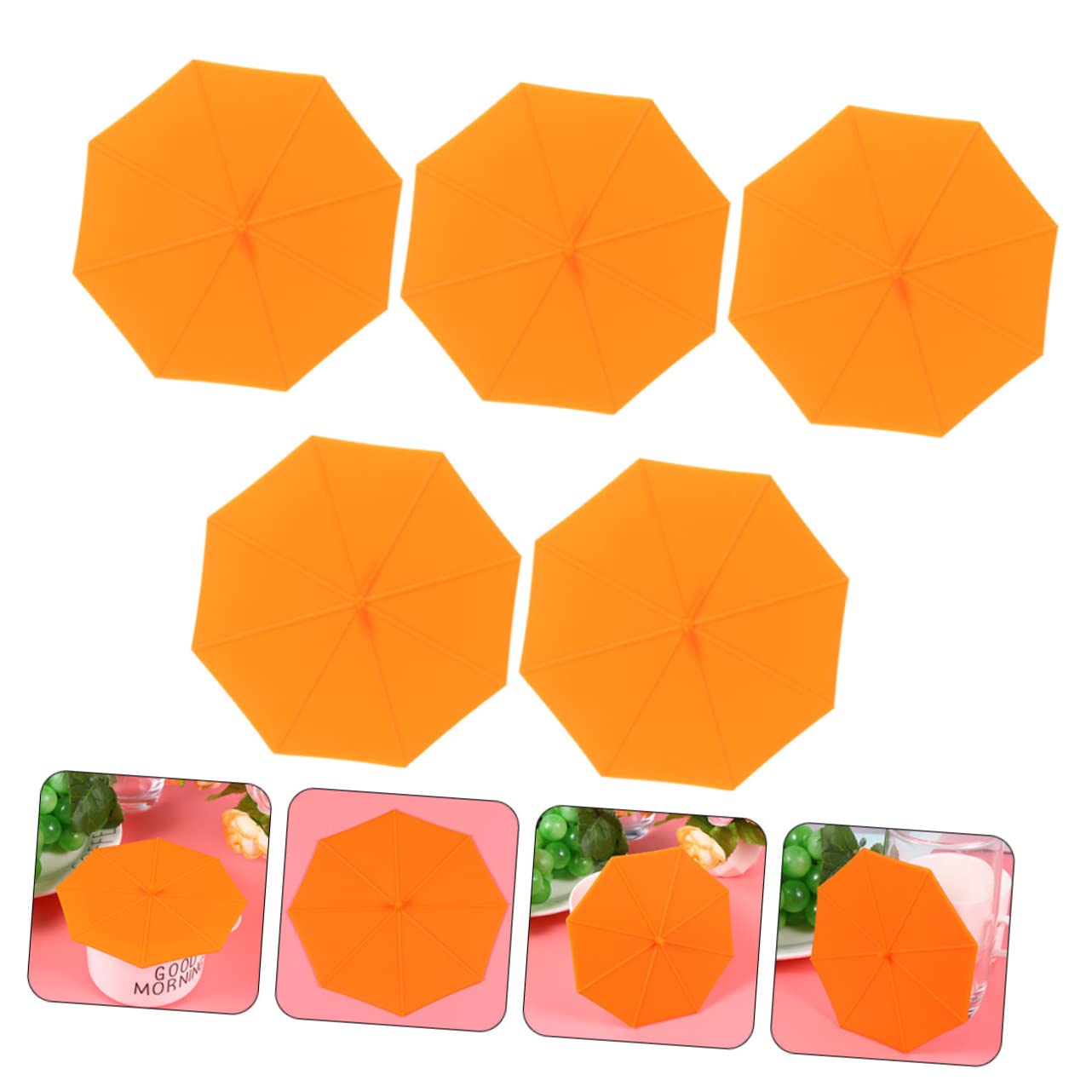 STOBOK 3 Set Di Coperchi Per Tazze in Silicone Per La Casa Coperchi Per Tazze Da Caffè Sigillanti Per Tazze 5 Pezzi * 3