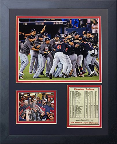 Legends Never Die 2016 MLB Cleveland Indians ALCS Champions Framed Photo Collage, 11