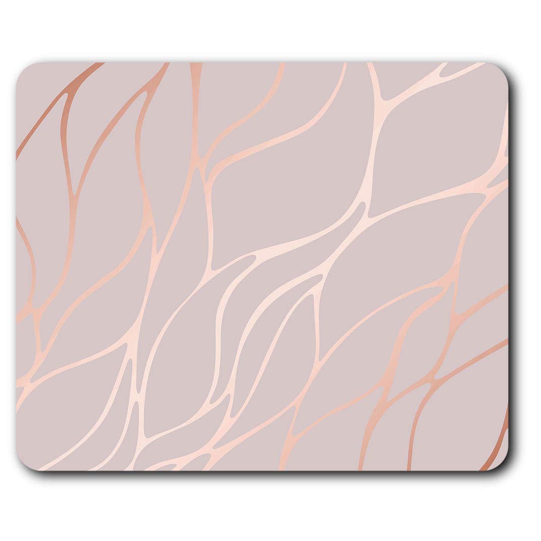 Destination Vinyl Ltd Rose Gold Marble Effect Mouse Mat Pad Computer PC Laptop Gaming Office Home Desk Accessory Gadget 2452