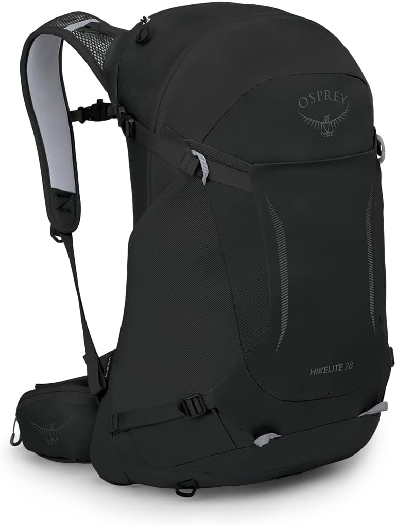 Osprey Hikelite Unisex Backpack, 26L, Black, S/M