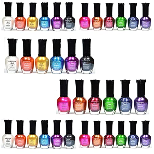 3 Sets-Total 36Pcs Nail-Metallic #TOP7