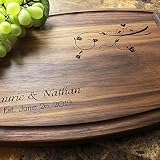 Personalized Wood Engraved Cutting Board (Love Birds Design No.407)