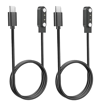 K52 K56 Pro Smart Watch Charger, [2-Pack] Type C Charger for SUNKTA/ESFOE/Linwear/ATEVENSE/EIGIIS/SENBONO K52 K56 Pro Smartwatch USB-C Magnetic Charging Cable