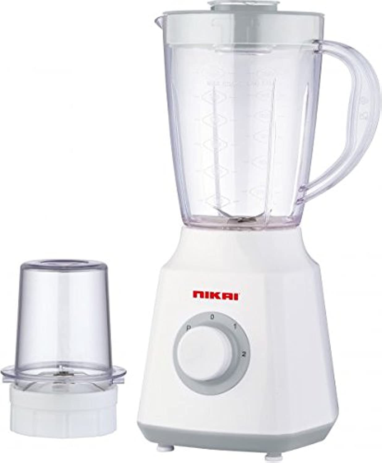 2 in 1 Blender, 1.5L Jar Capacity, 300W, 2 Speeds, Pulse Function, Unbreakable PC Jar, Measuring Cup, Stainless Steel Blades, Perfect for Dry & Wet Fine Grinding, Mixing & Juicing - NB1700T3