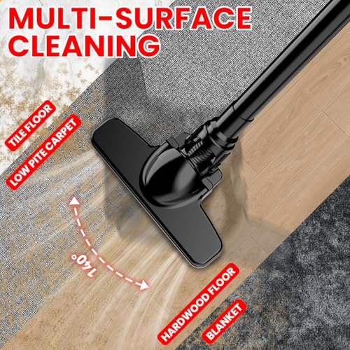 Image of Cordless Vacuum for Milwaukee M18 Battery, 5 in 1 Handheld Electric Vacuum Cleaner with 500W Powerful Motor, 46 CFM Portable Hand Vacuum with 2 Filtration HEPA for Home, Floor, Carpet, Car (Tool Only)