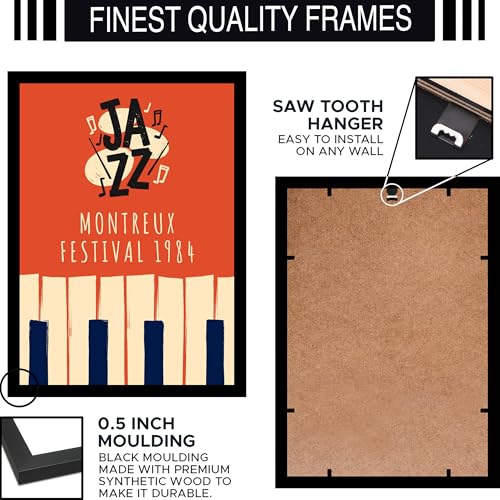Image of BLINKART Jazz Montreux Festival Abstract Wall Art Painting Print Design |Aesthetic Wall Decor Photo Artwork Frame Decoration Hanging For Home Bedroom Living Room Office Wall Decor | T003 |13x10 Inches