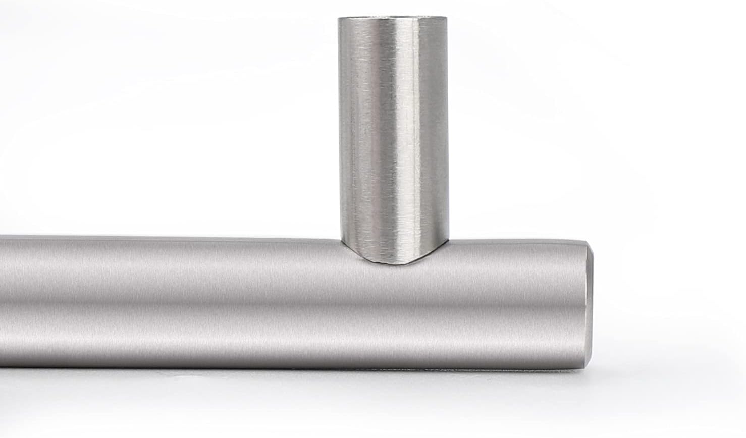 Probrico 15 Pack | T Bar Cabinet Pulls Stainless Steel Kitchen Handles Chest Cabinet Drawer Handle Pulls 2-1/2 Inch Hole Centers Brushed Nickel, 4 Inch Overall Length