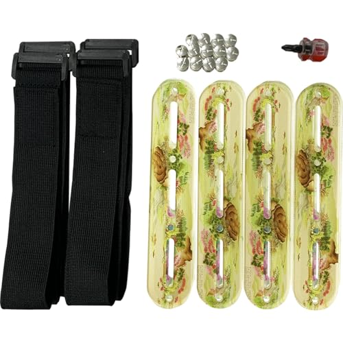 FRANDEK Acrylic Cross Stitch Side Tension Clips Adjustable Sewing Display Frame Kit with Screwdriver