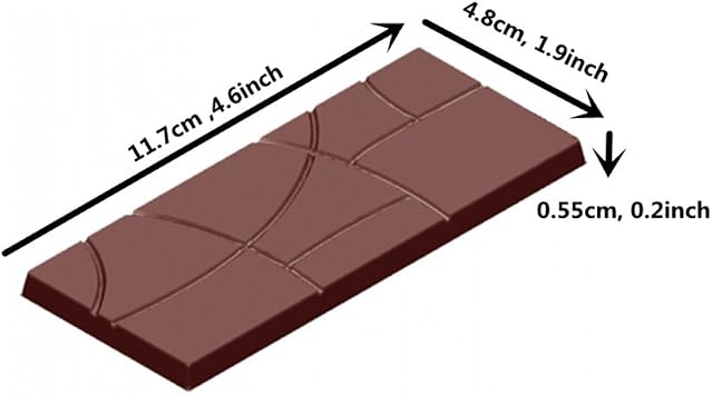 Goldbaking Plain Bar Chocolate Mold Polycarbonate Candy Bar Mold Fancy Bars PC Chocolate Mould