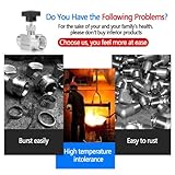 Straight Needle Valve Stainless Steel BSPP Female Thread for Transmission Of Water, Gas, Oil, Fuel And Other Media(1/2") - Image 5