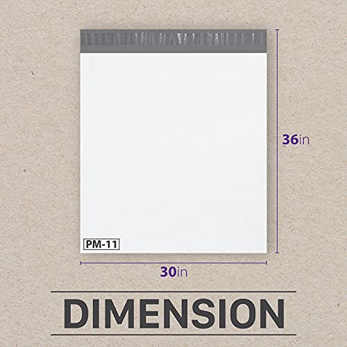 Carteira de Fosmon de 76,2 cm x 91,44 cm de autovedação de polietileno à prova de rasgos, 50 Pack