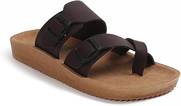 Sandals for Men | Berkin-Style Slip-On Casual Sandal with Open Toe Design | Comfortable PU Footbed, Arch Support & Lightweight On-Grip Sole for Outdoor Wear