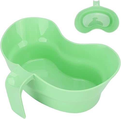 Patient Mouthwash Basin with Hanging Handle, Plastic Emesis Basin for