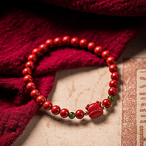 Bracelet de bœuf en cinabre à porter au travail pour attirer l'argent