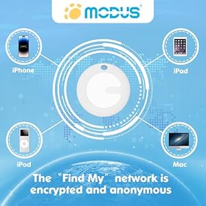   Modus-GPS-Tracker-for-Dogs-2-in-1-Pet-Tracking-Smart-Collar-Only-iOS-Real-time-Location-Soft-and-Comfortable-PU-Dog-Collar-GPS-TrackerNo-Monthly-Fee-Tracking-Tag-for-Your-PuppyLocator-Included