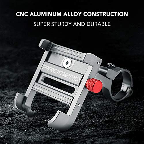 Andoer Suporte para telefone móvel de bicicleta com rotação de 360 ​​graus Suporte universal de alum