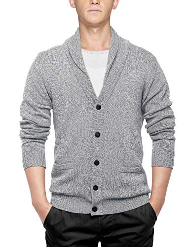 Match Men's K|G Series Shawl Collar Cardigan Sweater