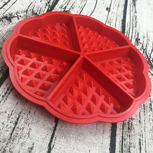 Forma de Silicone para Waffles Formato Coração