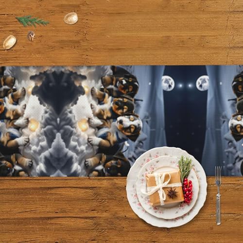 Chemin de table husky lavable pour protéger et décorer votre table basse - 6