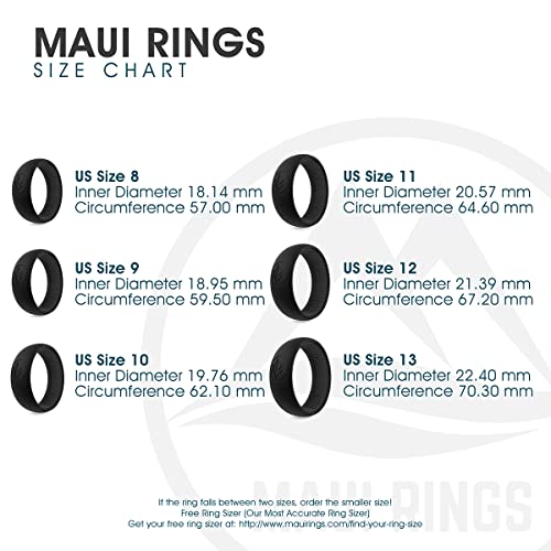 Adventure Black Silicone Wedding Ring For Men by MAUI RINGS - Image 6