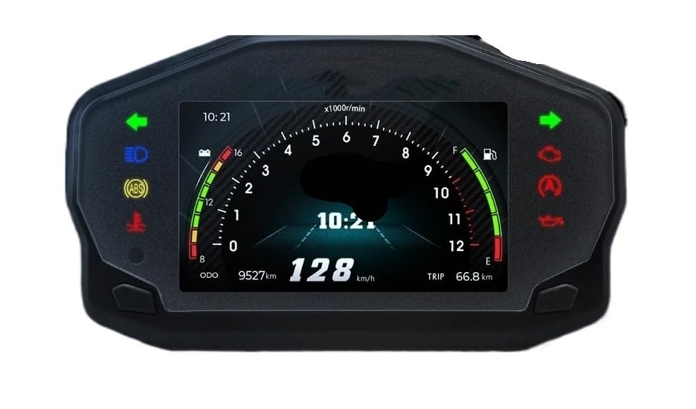 Compteur de Vitesse Digital Moto Tableau De Bord Universel 12 V pour Moto, Compteur De Vitesse, Compteur Kilométrique, Tachymètre, Double Odomètre