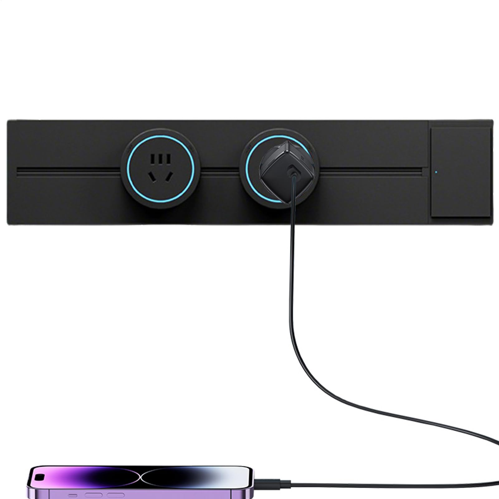 Adaptador Enchufe Extensible Adaptadores Móviles | Riel Eléctrico De Enchufes Deslizante Para El Hogar, Hotel, Escuela, Apartamento, Residencia, La Oficina, Estudio, El Salón