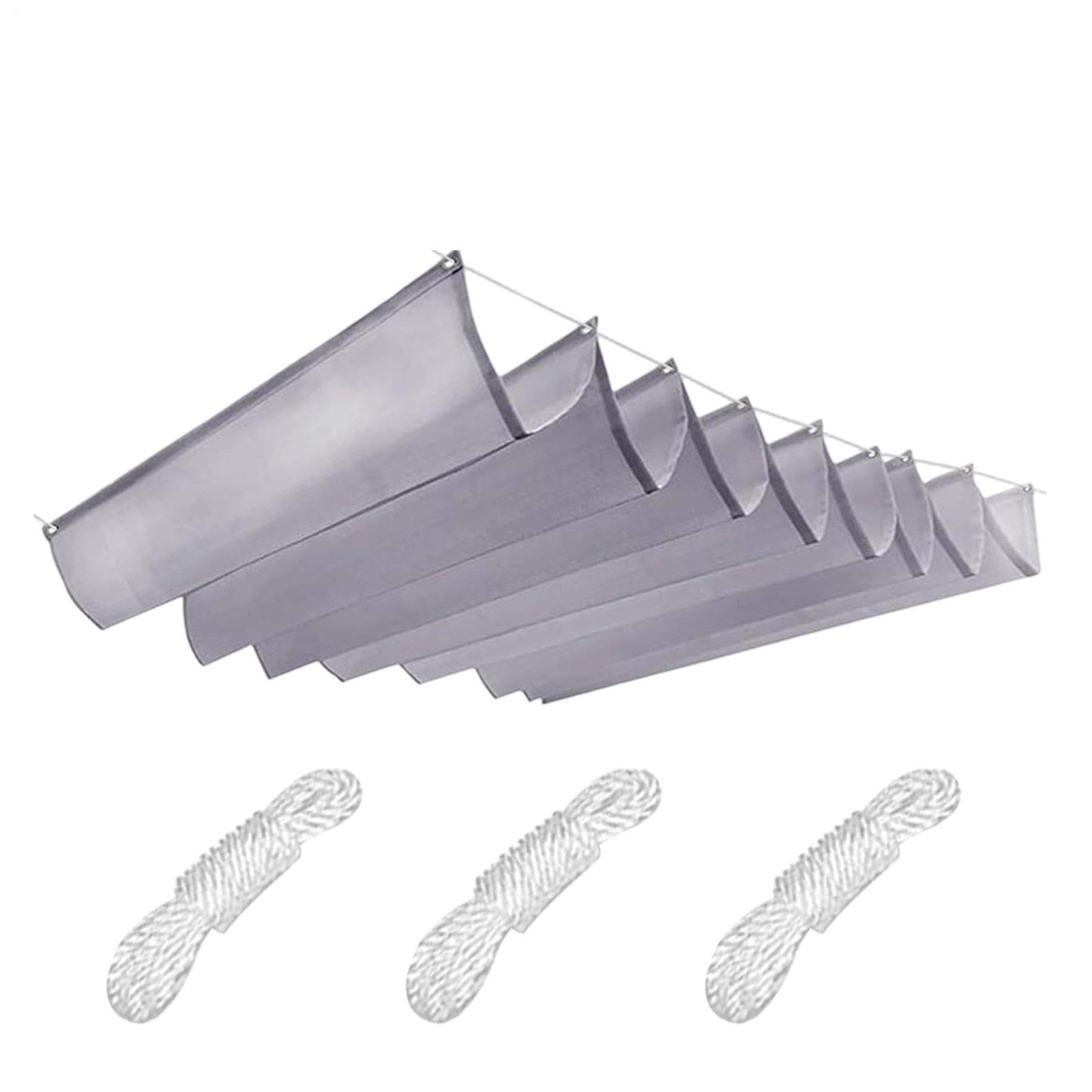 Tenda parasole estensibile per terrazza, tettoia impermeabile, tettoia regolabile, per proprietari di casa, giardinieri, cortili, terrazze, balconi, piscine, cortili, carport, barbecue