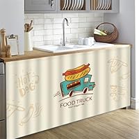 Schrankvorhang Mit Klett - Staubschutz Für Regale & Schränke