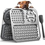 Stainless Steel Lick Mat for Dogs and Cats - FEELNEEDY Large Licking Pad with Suction Cups, Chew-Proof, Non-Slip Pet Licky Mat for Boredom Reducer and Anxiety Relief, Easy to Clean (1Pack)