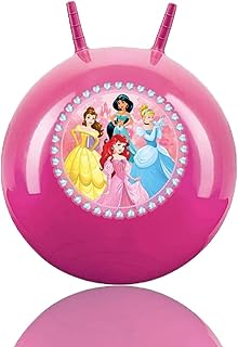 AAMEN Bouncy Hopper with Air Pump, Jumping Ball for Kids, Jump N Bounce Space Hopper, Inflatable Hop Ball, Outdoor/Indoor Toy for Kids (Princess)