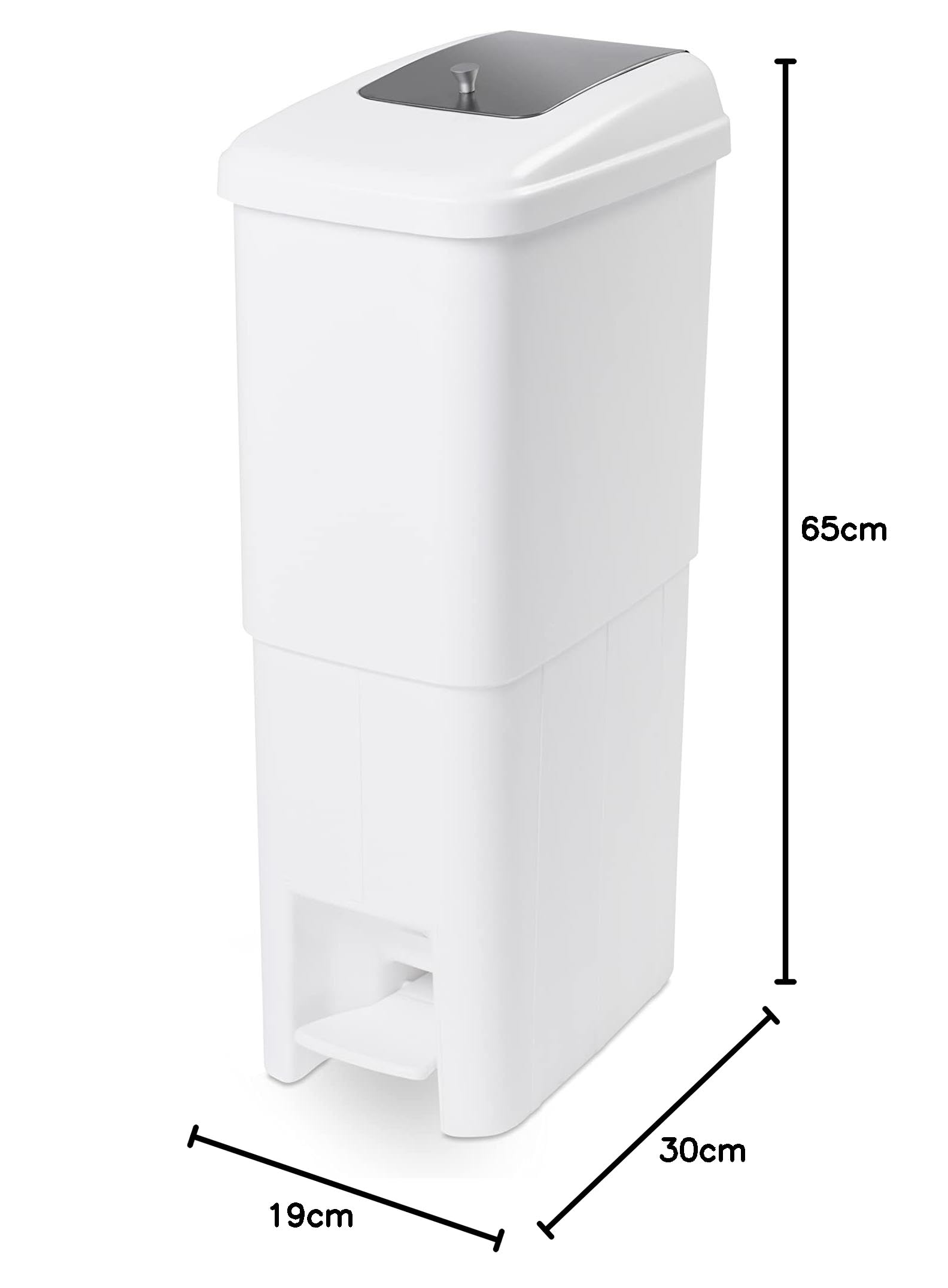 Papelera Baño | Compresero de Baño | Unidad Higiénica Femenina con Tapa de Acero Inoxidable | Contenedor sanitario femenino | Basura Baño Ideal para Baños Públicos y Privados