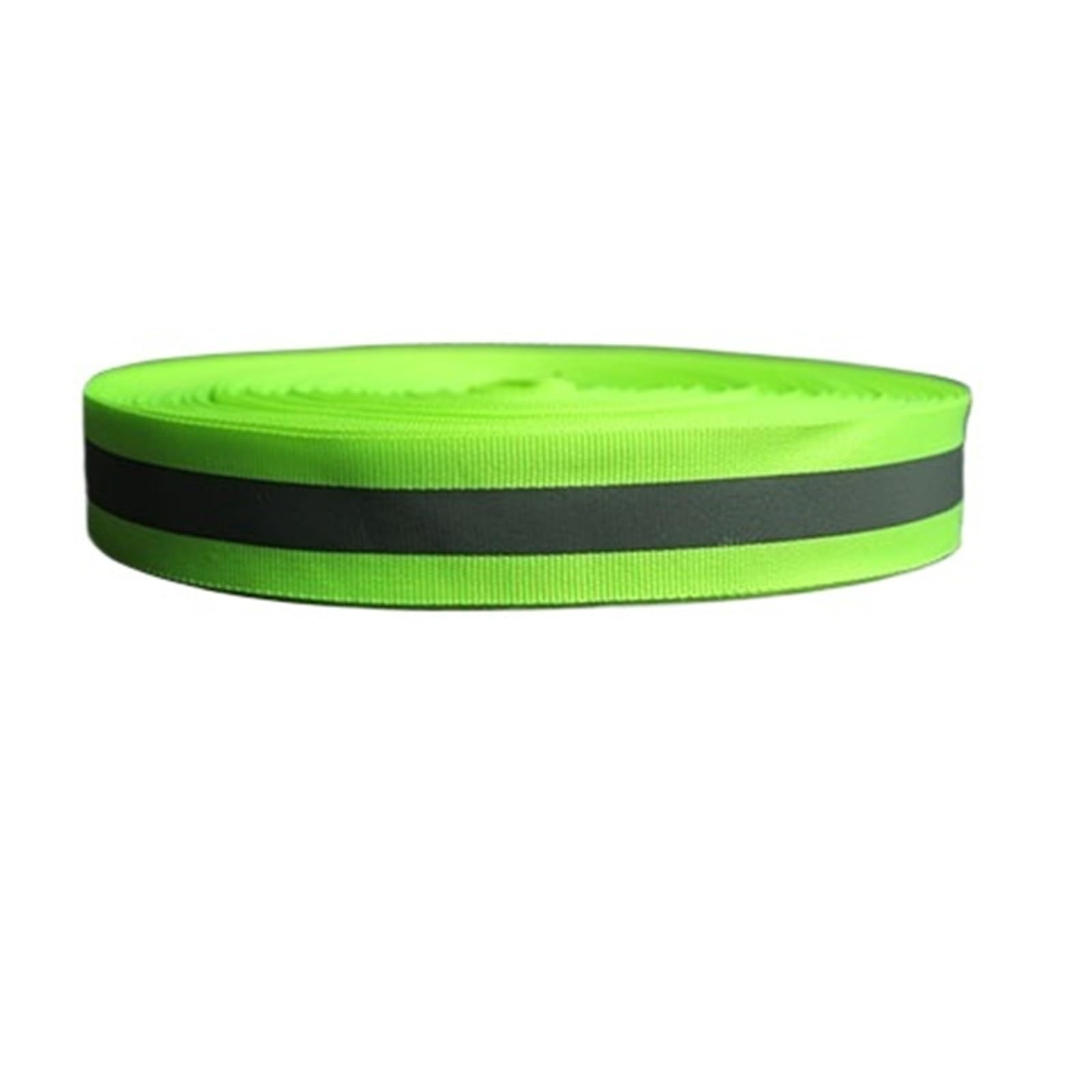 Brassard Réfléchissant Ruban en Tissu réfléchissant Fluorescent, 50 mètres, 2.5cm x 1cm de Largeur, Bande Sangle, Bordure tressée, Garniture Cousue sur Les Accessoires vêtement
