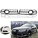 YJSZJY Griglia per Fendinebbia Griglia per Fendinebbia A Nido d'Ape Griglia per Fendinebbia A Maglia Aperta A Nido d'Ape W/Trim Gloss Black Fit for Audi A4 B7 S-Line S4 2005-2008