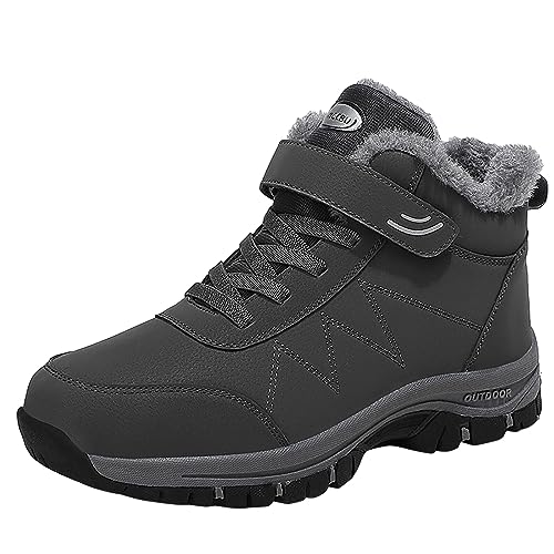 Botas Invierno con Puntera Ancha - Botas Cortas Nuevas para Mujer Tallas Grandes Botas Botas Planas Vintage Botas Vintage para otoño con Cremallera Lateral Botas de Caballero de Talla Grande