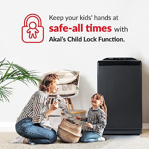 Image of Akai 8 Kg Fully-Automatic Top Loading Washing Machine (AKFA-80DBGR)