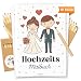 Hochzeitsmalbuch für Kinder, 10er Set mit Buntstiften, Kinderbeschäftigung Hochzeit, Gastgeschenk Hochzeit, Malbuch für Hochzeit